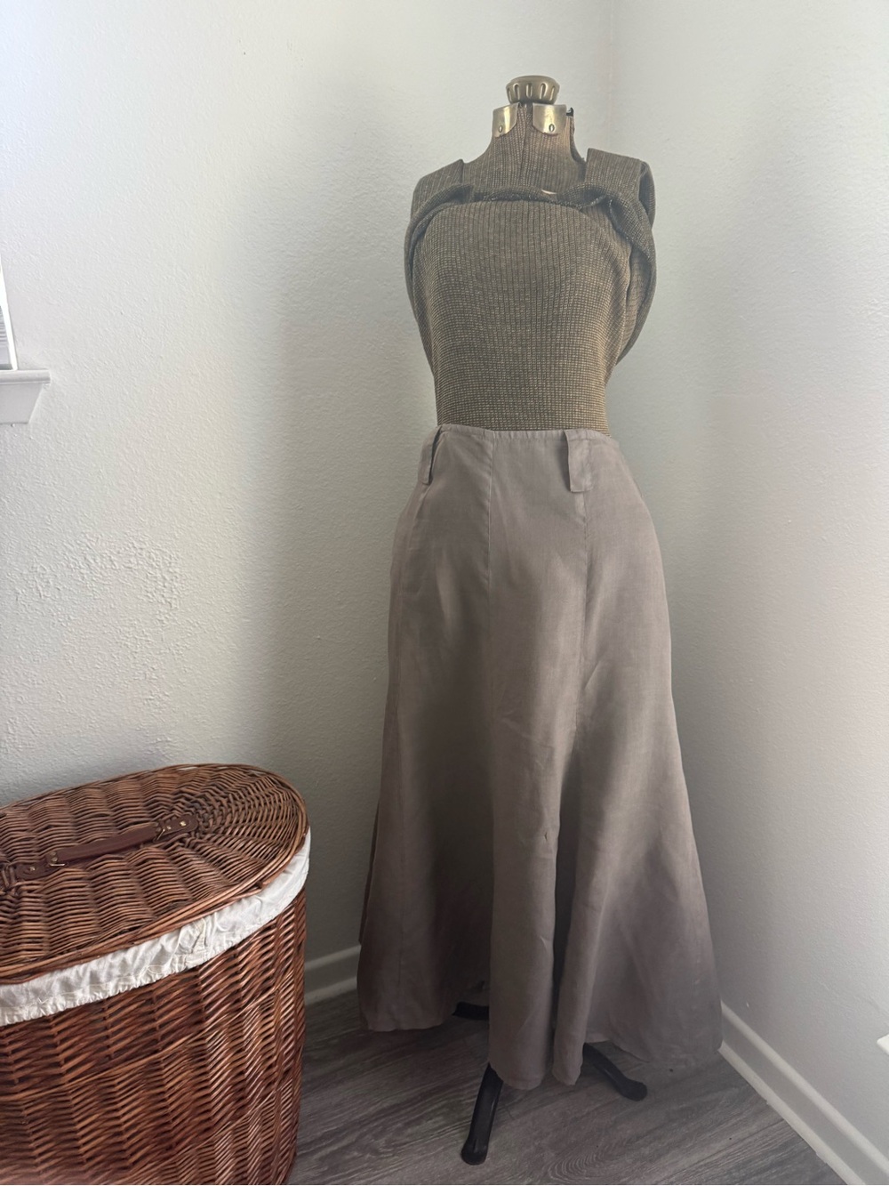 Womens Linen maxi skirt